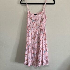 Disney Aristocats Floral Pink Mini Dress